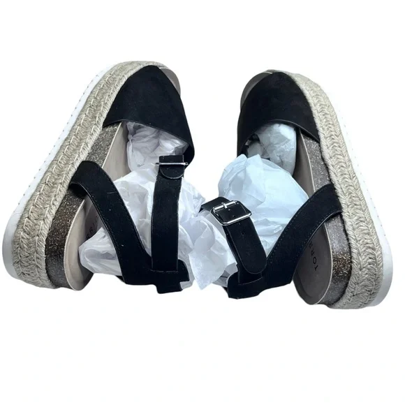 Torrid NWT Double Strap Esp Rope Platform Sandals 12 - Picture 7 of 16